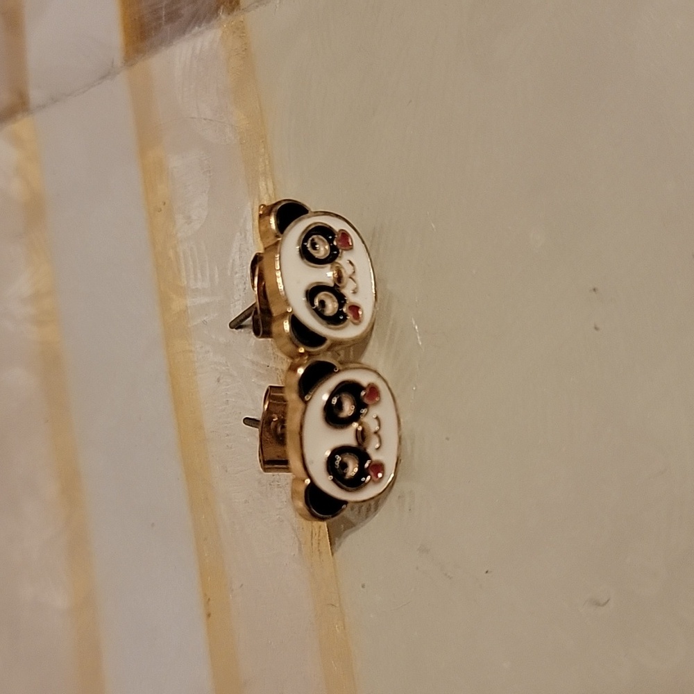 Panda Earrings